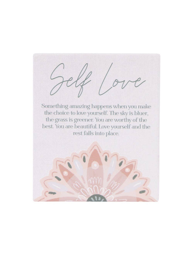 Splosh Amber Garden Self Love Ceramic Verse Plaque 12 X 14CM