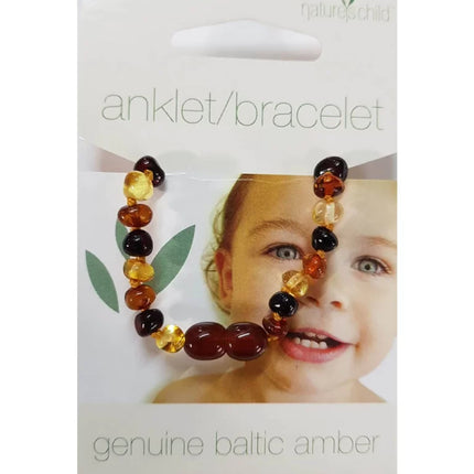 Nature's Child Baby Amber Teething Bracelet 14CM