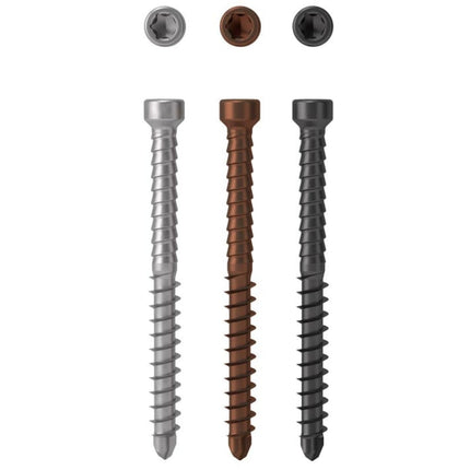 AnchorMark Black A4 316 S2 Cladding Screws, 4.5x50mm - 1000 Count