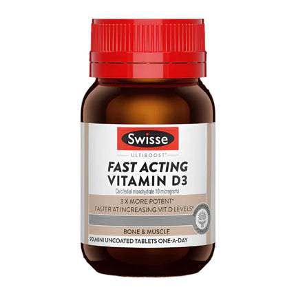 Swisse Ultiboost Fast Acting Vitamin D3 90 Caps