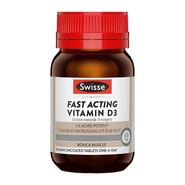 Swisse Ultiboost Fast Acting Vitamin D3 90 Caps