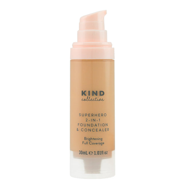 Kind Collective Superhero 2-In-1 Foundation & Concealer With Vitamin C Medium Tan