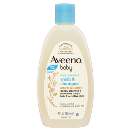 Aveeno Baby Wash & Shampoo 236ML - OhYouLuckyDuck.com.au