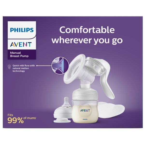 Avent Manual Breast Pump + Bottle