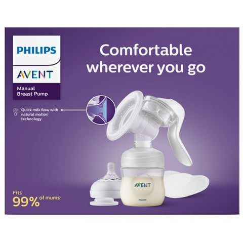 Avent Manual Breast Pump + Bottle