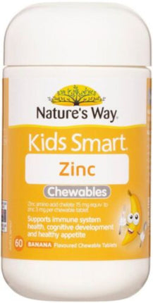 Nature’s Way Kids Smart Zinc Chewable Tabs 60 - OhYouLuckyDuck.com.au