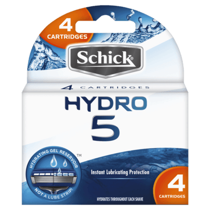 Schick Hydro 5 Blade Refills 4 Cartridges - OhYouLuckyDuck.com.au
