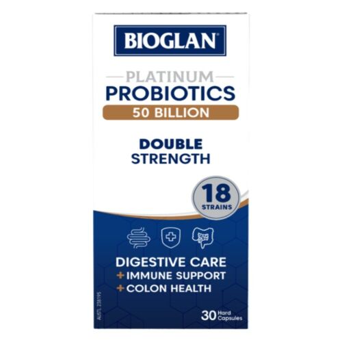 Bioglan Platinum Probiotic Double Strength 50 Billion 30 Capsules - OhYouLuckyDuck.com.au