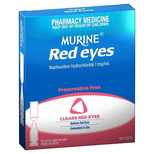 Murine Red Eyes Vials 10 Pack - OhYouLuckyDuck.com.au