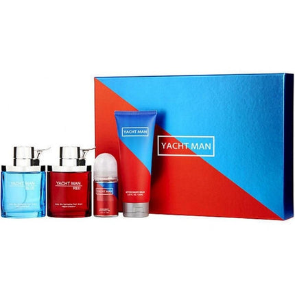 Yachtman Red & Blue 4 Piece Set
