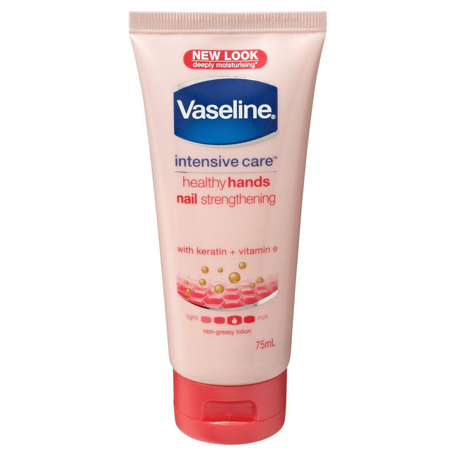 Vaseline Intensive Care Hand Cream Healthy Hands Stronger Nails 75ml - OhYouLuckyDuck.com.au
