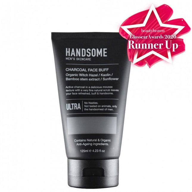 Handsome Charcoal Face Buff 125ML - OhYouLuckyDuck.com.au