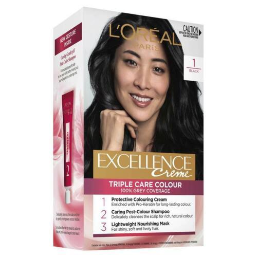 L'Oreal Excellence Creme 1 Black Hair Colour - OhYouLuckyDuck.com.au