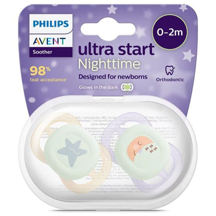 Philips Avent Ultra Soft Nighttime Glow Soother for Babies 0 to 2 Months 2