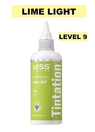 Kiss Tintation Semi-Permanent Hair Colour with Aloe Vera 148ml Lime Light - OhYouLuckyDuck.com.au