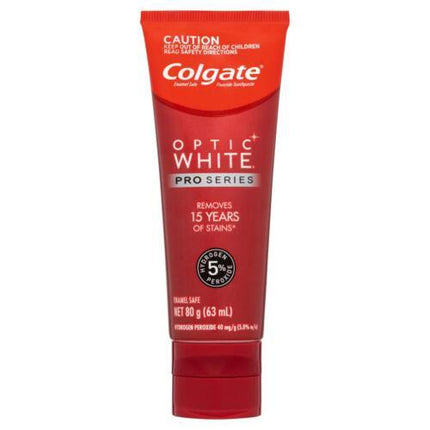 Colgate Optic White Pro Series Stain Shield Toothpaste 80g - OhYouLuckyDuck.com.au