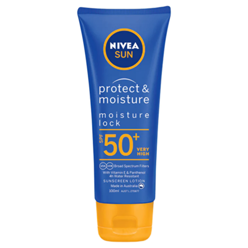 Nivea Sun Protect & Moisture Spf50+ 100ML - OhYouLuckyDuck.com.au
