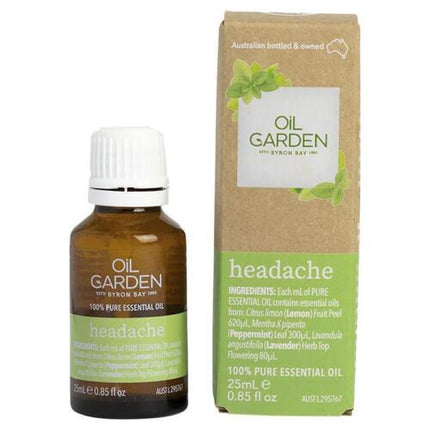 Oil Garden Headache Ease Oil 25ml - OhYouLuckyDuck.com.au