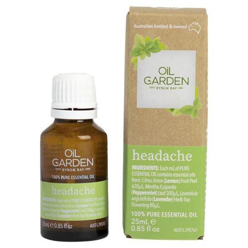 Oil Garden Headache Ease Oil 25ml - OhYouLuckyDuck.com.au