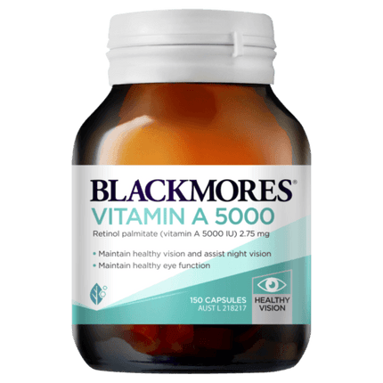 Blackmores Vitamin A 5000 150 Capsules - OhYouLuckyDuck.com.au