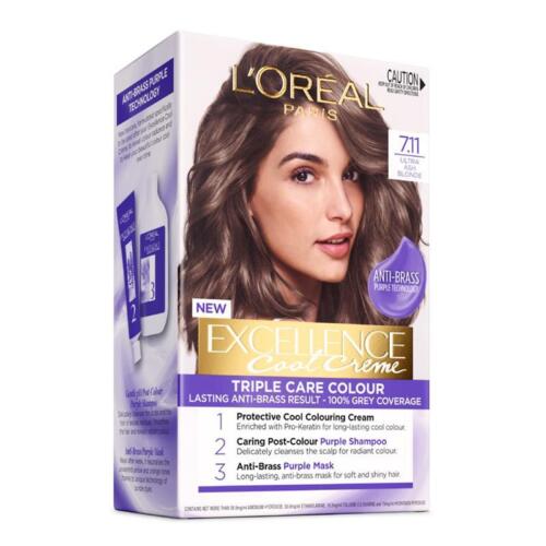 L'Oreal Paris Excellence Cool Creme 7.11 Ultra Ash Blonde - OhYouLuckyDuck.com.au