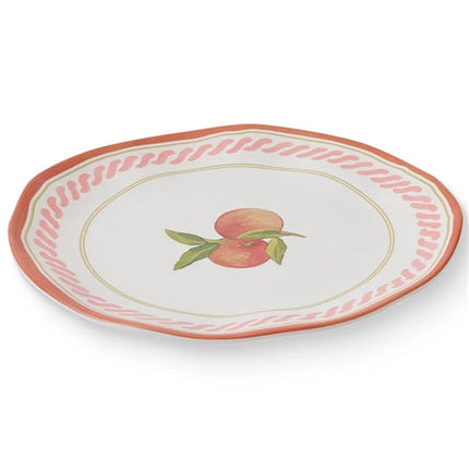 Madras Link Fiesta Orange Melamine Large Plate 27CM