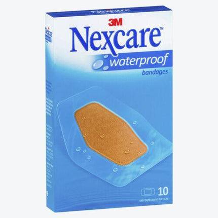 Nexcare Waterproof Bandages Large 10 Pack - OhYouLuckyDuck.com.au