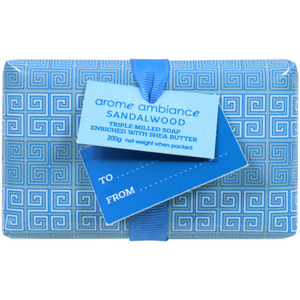 Arome Ambiance Wrapped Triple Milled Soap Sandalwood 200g
