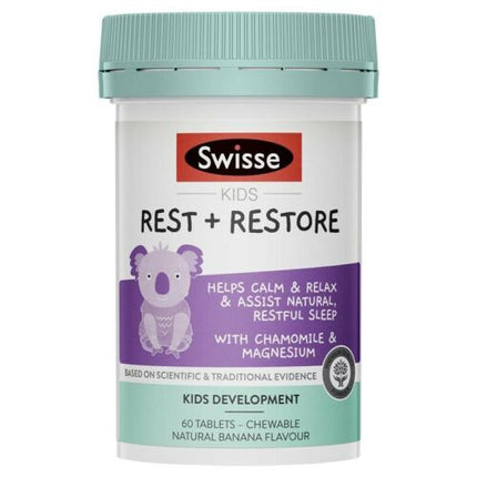 Swisse Kids Rest & Restore Tabs 60 - OhYouLuckyDuck.com.au