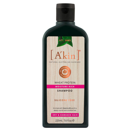 Akin Shampoo Moisture Rich Wheat Protein 225ML