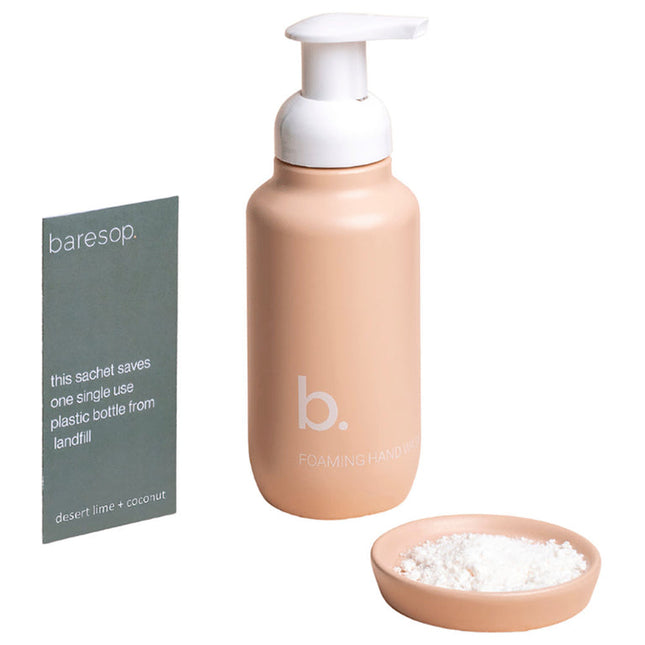Baresop Zero Waste Foaming Hand Wash Starter Kit Native Desert Lime and Coconut - OhYouLuckyDuck.com.au