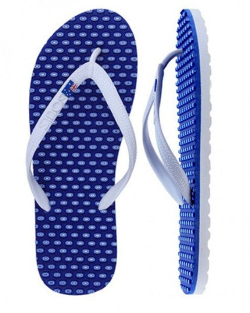 Souls Comfort Massage Thongs Barrier Reef Blue M11