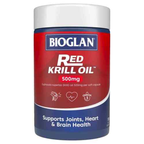 Bioglan Red Krill Oil 500mg 120 Soft Capsules - OhYouLuckyDuck.com.au