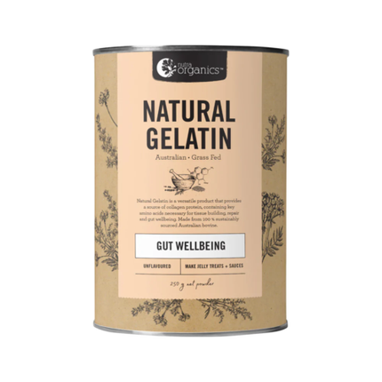 Nutra Organics Gelatine Gut Wellbeing 250g - OhYouLuckyDuck.com.au