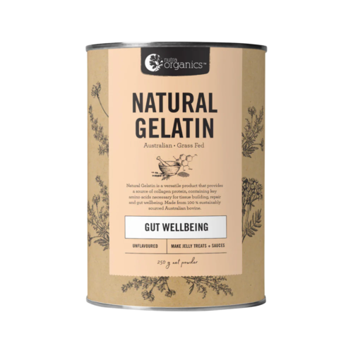 Nutra Organics Gelatine Gut Wellbeing 250g - OhYouLuckyDuck.com.au