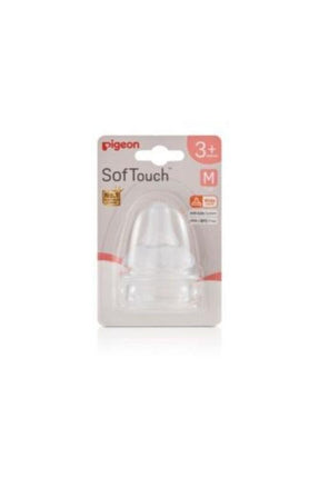 Pigeon SofTouch III Peristaltic + Teat M 2Pk - OhYouLuckyDuck.com.au