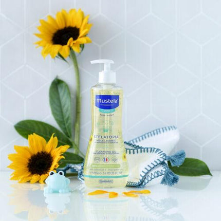 Mustela Stelatopia Cleansing Oil 500ml - OhYouLuckyDuck.com.au