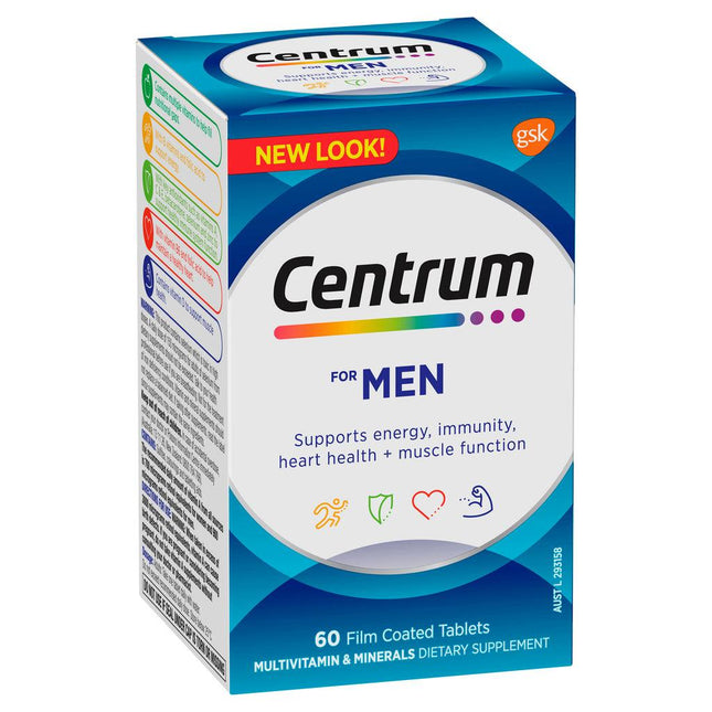 Centrum For Men 60 Tablets - OhYouLuckyDuck.com.au