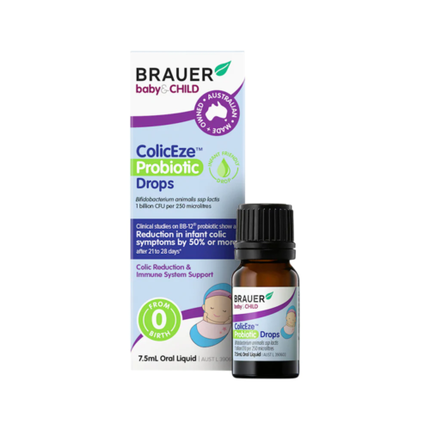 Brauer Baby Coliceze Probiotic Drops 7.5ml - OhYouLuckyDuck.com.au