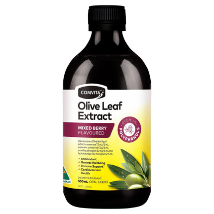 Comvita Olive Leaf Extract Mixed Berry 500mL - OhYouLuckyDuck.com.au