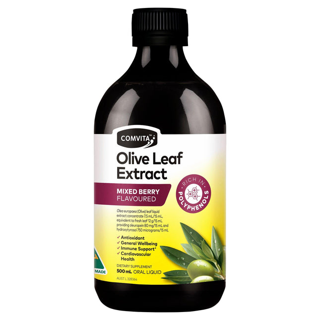 Comvita Olive Leaf Extract Mixed Berry 500mL - OhYouLuckyDuck.com.au