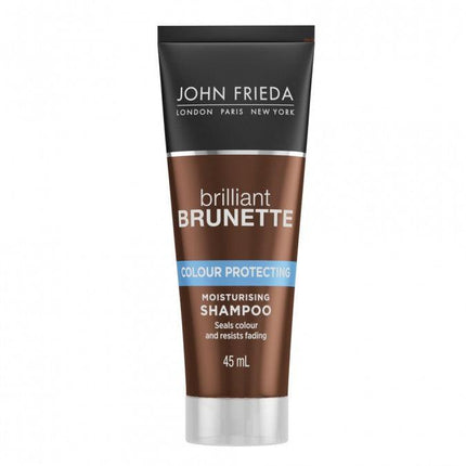 John Frieda Brilliant Brunette Colour Protecting Shampoo, Helps Unlock Vibrant colour, 45 ml (Pack of 1) - OhYouLuckyDuck.com.au