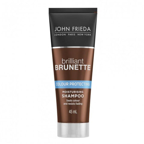 John Frieda Brilliant Brunette Colour Protecting Shampoo, Helps Unlock Vibrant colour, 45 ml (Pack of 1)