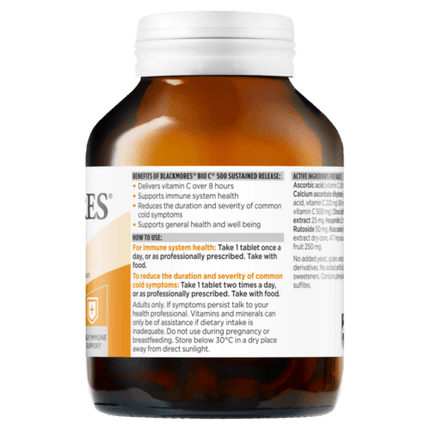 Blackmores Bio C 500 Sustained Release 200 Tablets - OhYouLuckyDuck.com.au