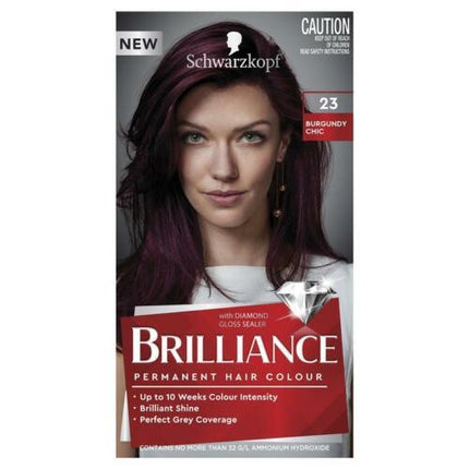 Schwarzkopf Brilliance 23 Burgundy Chic New - OhYouLuckyDuck.com.au