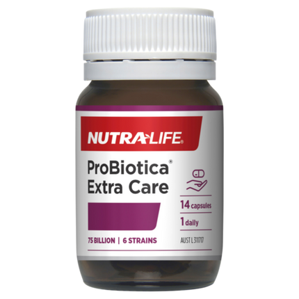 NutraLife Probiotica Extra Care With Prebiotics 14 Capsules - OhYouLuckyDuck.com.au
