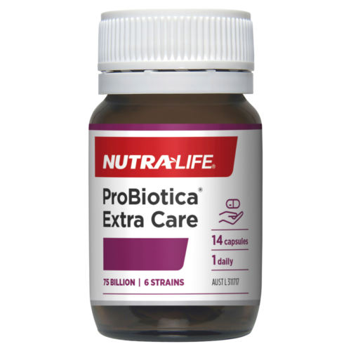 NutraLife Probiotica Extra Care With Prebiotics 14 Capsules - OhYouLuckyDuck.com.au