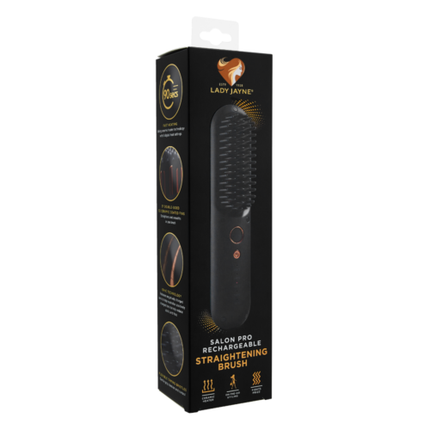 Lady Jayne Salon Pro Recharge Straightening Brush - OhYouLuckyDuck.com.au
