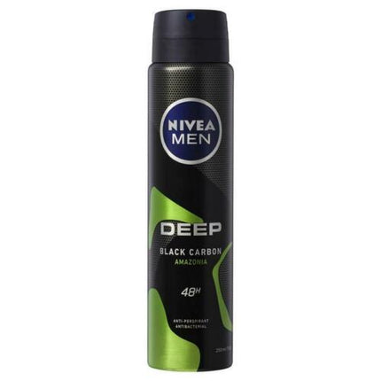 Nivea Men Deep Amazonia Aerosol Deodorant 250ml - OhYouLuckyDuck.com.au