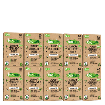 BioTuff Laundry Detergent Sheets Eco Friendly